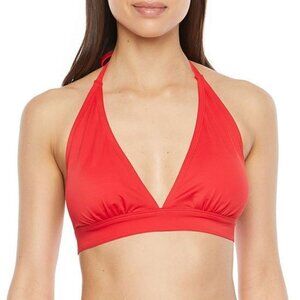 Peyton & Parker Triangle Bikini Swimsuit Top Barbados Cherry Size S